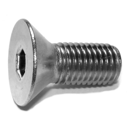 Midwest Fastener 5/16"-24 Socket Head Cap Screw, Flat, Plain 18-8 Stainless Steel, 3/4 in Length, 6 PK 79187